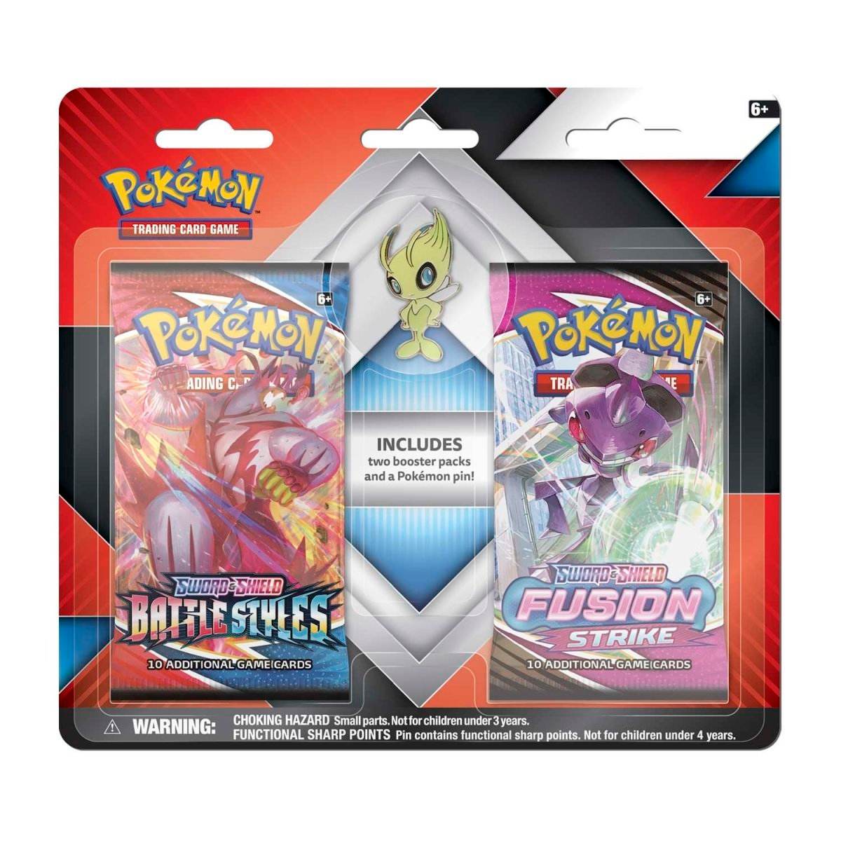 2 Booster Packs & Celebi Collector's Pin - MissingNo.