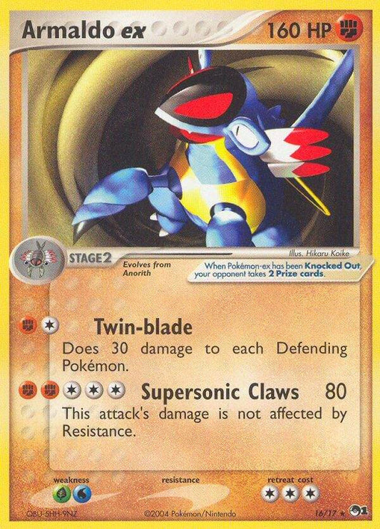 Armaldo ex 16/17 Non-Holo Rare ex - MissingNo.