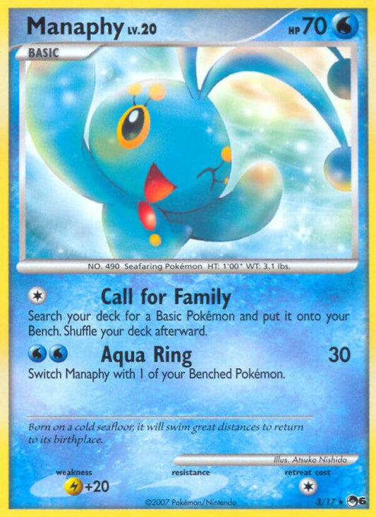 Manaphy 3/17 Non-Holo Rare - MissingNo.
