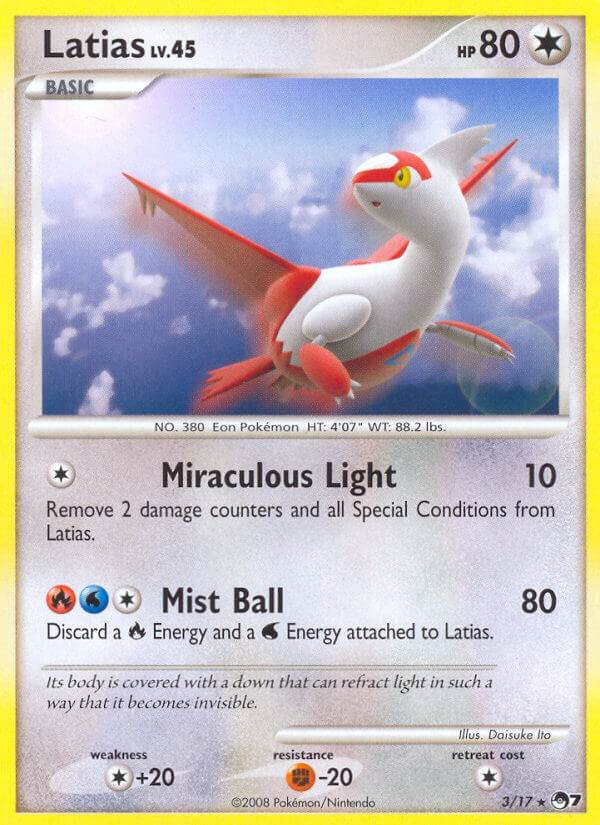 Latias 3/17 Cosmos Holo Legends Awakened Blisters Exclusive - MissingNo.