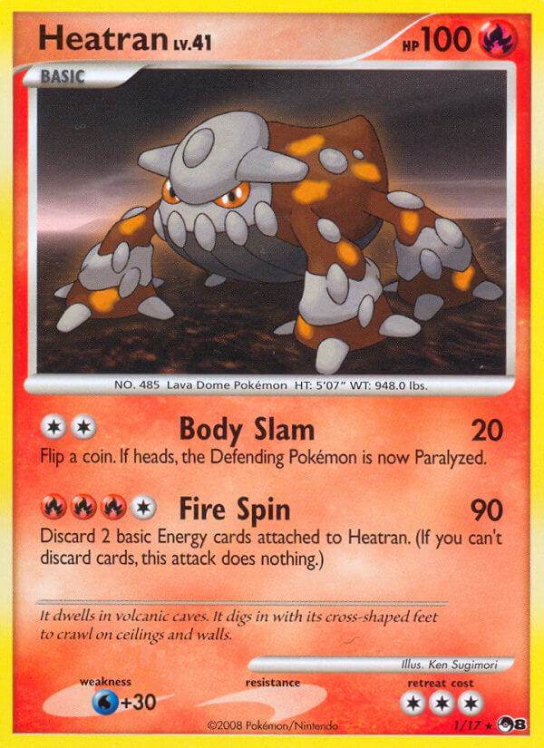 Heatran 1/17 Non-Holo Rare - MissingNo.