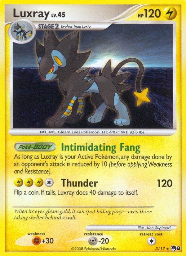 Luxray 3/17 Cosmos Holo Double Value Pack Exclusive - MissingNo.