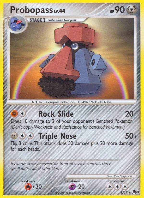 Probopass 4/17 Non-Holo Rare - MissingNo.