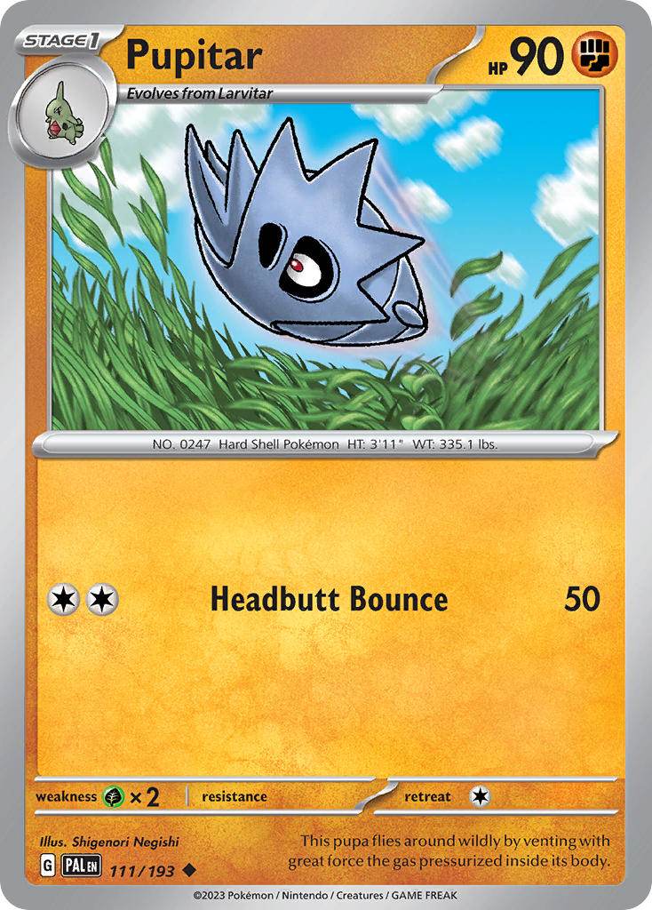Pupitar 111/193 Reverse Uncommon - MissingNo.