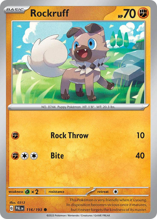 Rockruff 116/193 Cosmos Holo Lycanroc ex Box Exclusive - MissingNo.