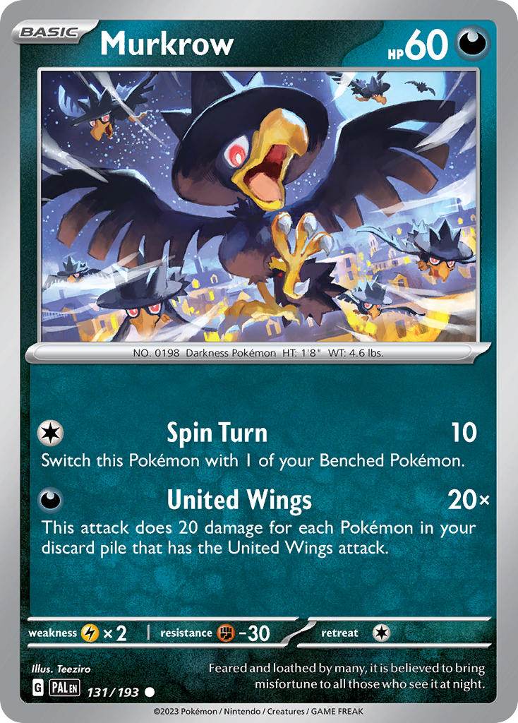 Murkrow 131/193 Reverse Common - MissingNo.
