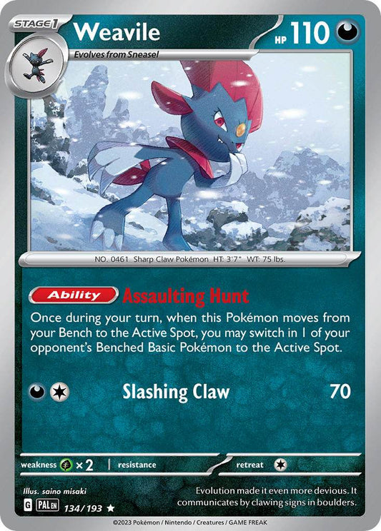 Weavile 134/193 Reverse Rare - MissingNo.