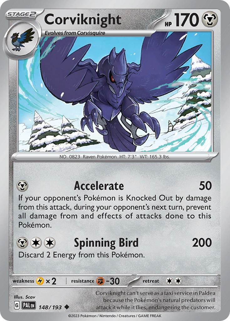 Corviknight 148/193 Reverse Uncommon - MissingNo.
