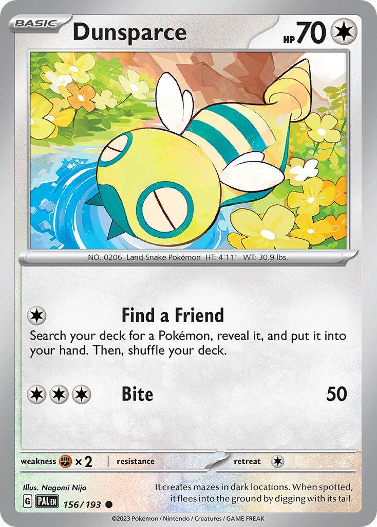 Dunsparce 156/193 Reverse Common - MissingNo.