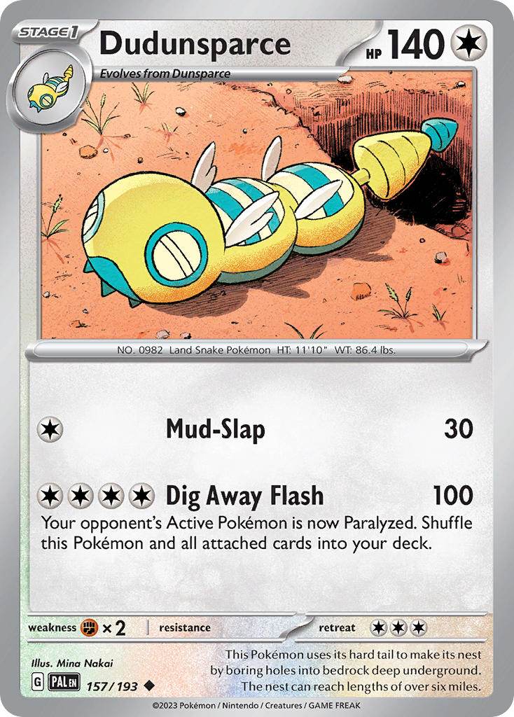 Dudunsparce 157/193 Reverse Uncommon - MissingNo.