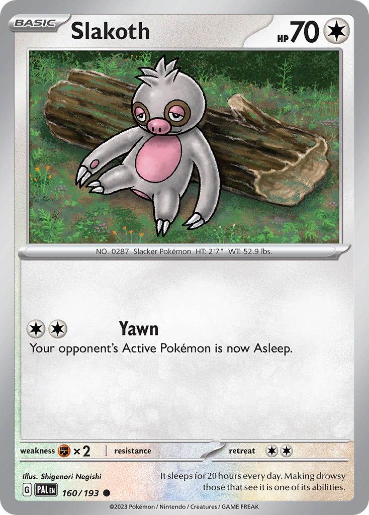 Slakoth 160/193 Reverse Common - MissingNo.