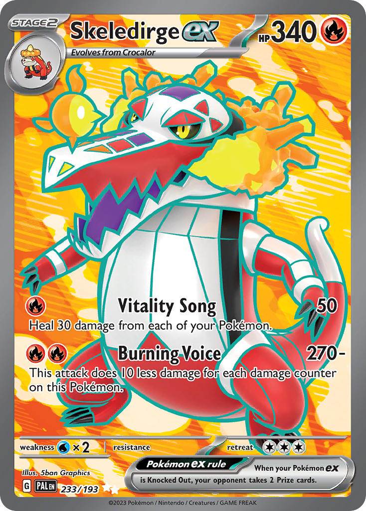 Skeledirge ex 233/193 Ultra Rare ex - MissingNo.
