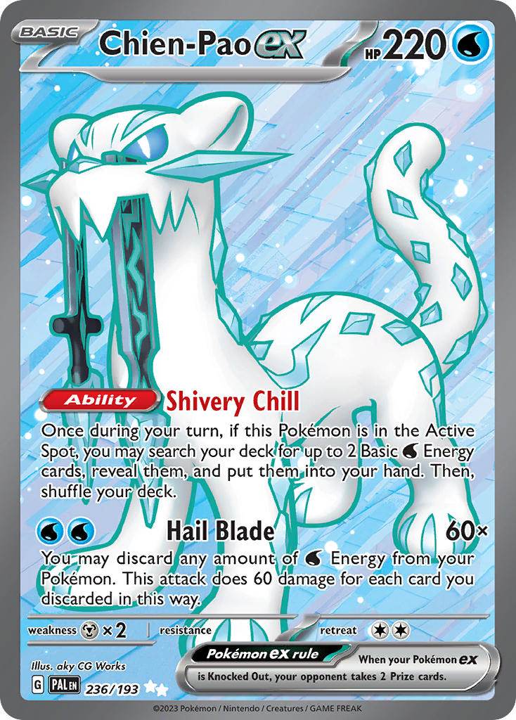 Chien-Pao ex 236/193 Ultra Rare ex - MissingNo.