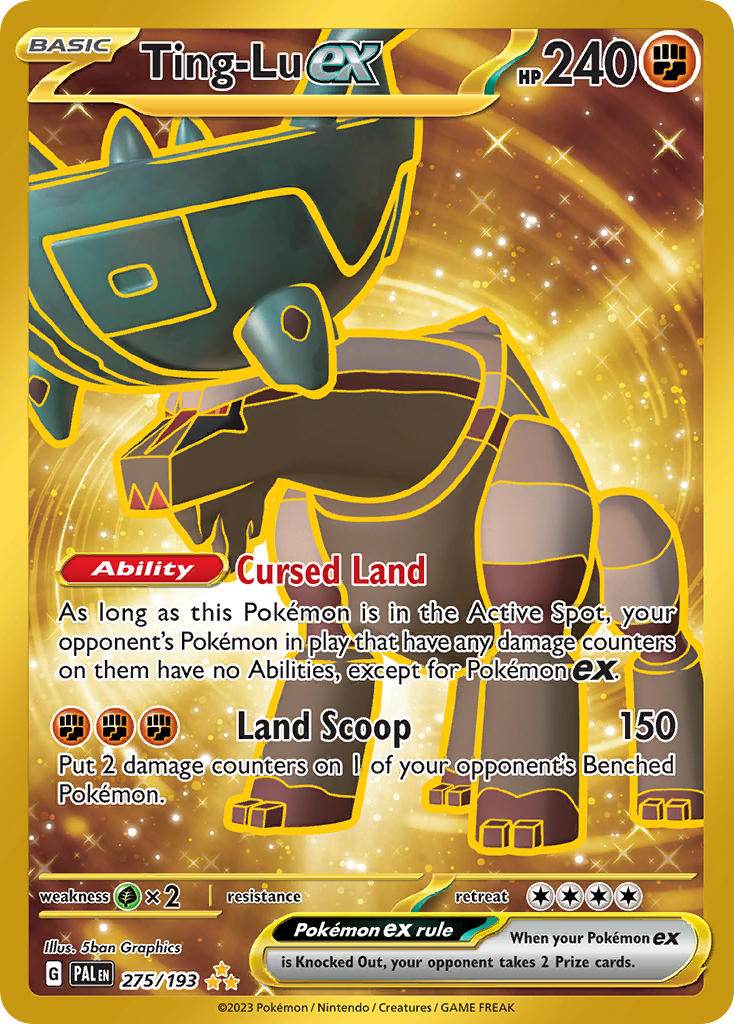 Ting-Lu ex 275/193 Gold Hyper Rare ex - MissingNo.