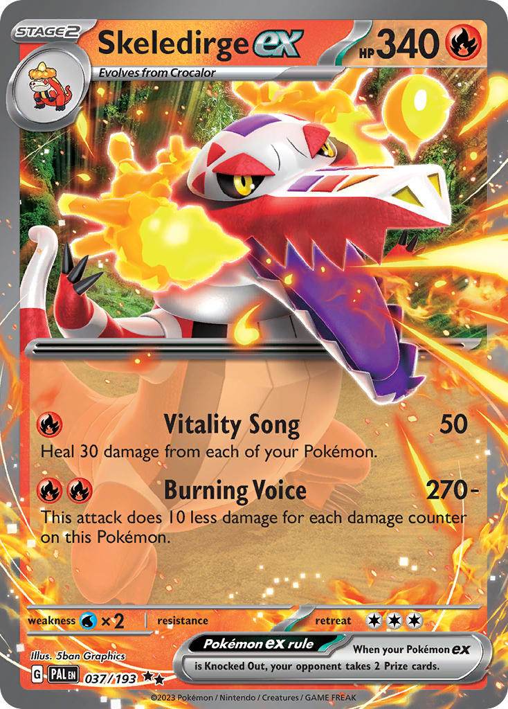 Skeledirge ex 37/193 Play! Pokémon Stamp Prize Pack Series 4 Exclusive - MissingNo.