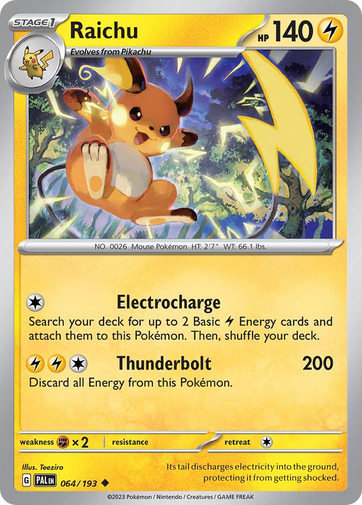 Raichu 64/193 Reverse Uncommon - MissingNo.
