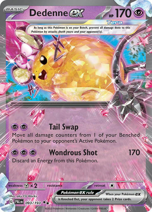 Dedenne ex 93/193 Play! Pokémon Stamp Prize Pack Series 4 Exclusive - MissingNo.
