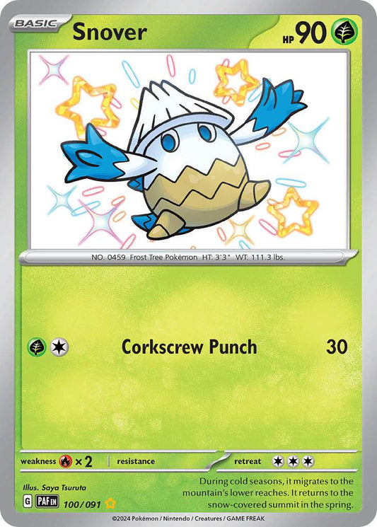 Snover 100/91 Shiny Rare - MissingNo.