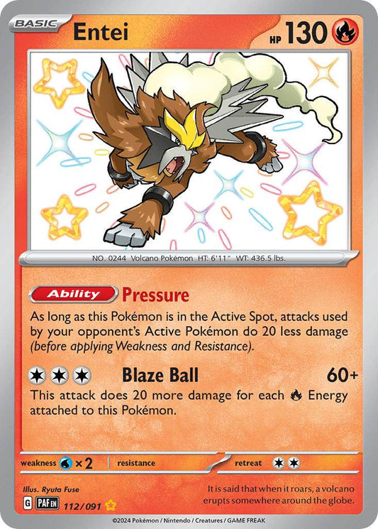 Entei 112/91 Shiny Rare - MissingNo.