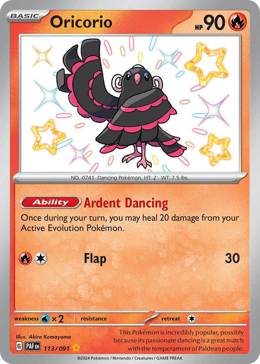 Oricorio 113/91 Shiny Rare - MissingNo.