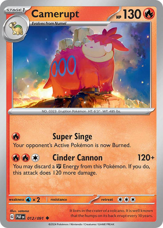 Camerupt 12/91 Reverse Uncommon - MissingNo.