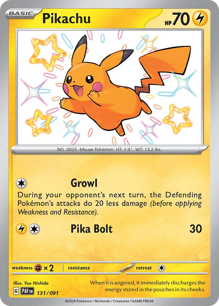 Pikachu 131/91 Shiny Rare - MissingNo.