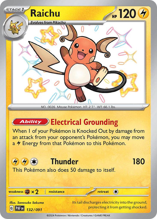 Raichu 132/91 Shiny Rare - MissingNo.