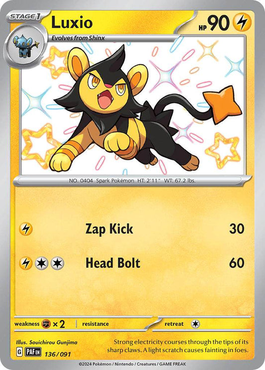 Luxio 136/91 Shiny Rare - MissingNo.