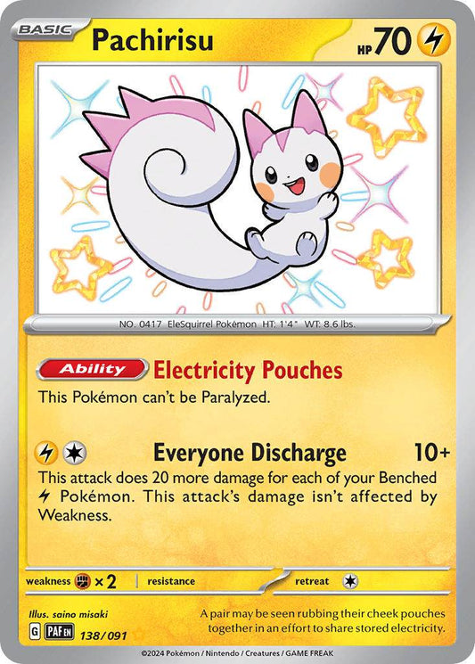 Pachirisu 138/91 Shiny Rare - MissingNo.