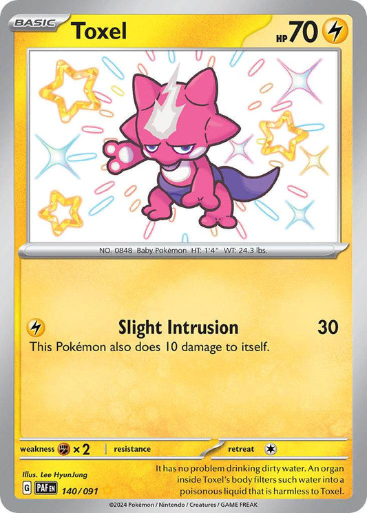 Toxel 140/91 Shiny Rare - MissingNo.