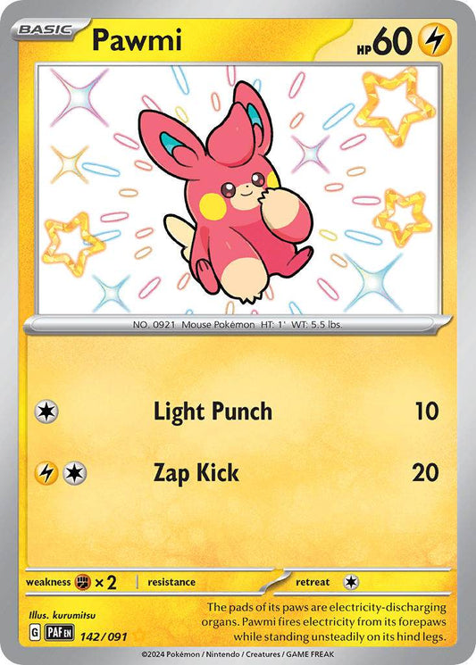 Pawmi 142/91 Shiny Rare - MissingNo.