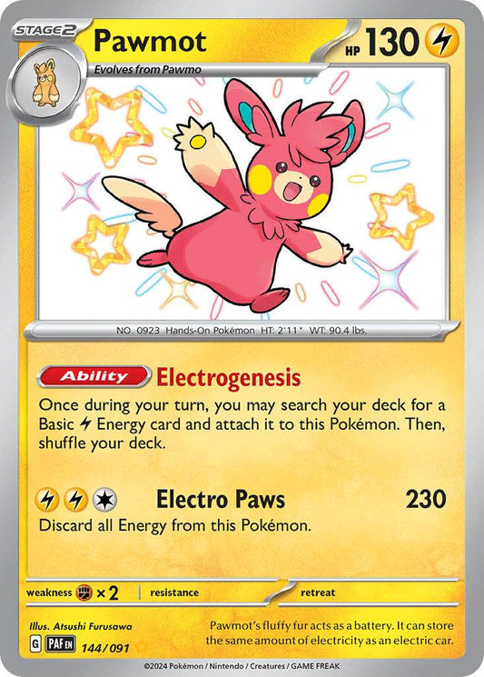 Pawmot 144/91 Shiny Rare - MissingNo.