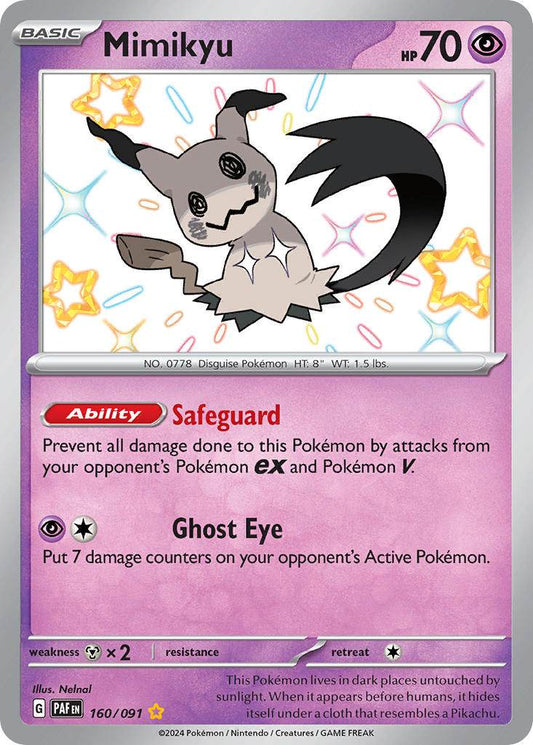 Mimikyu 160/91 Shiny Rare - MissingNo.