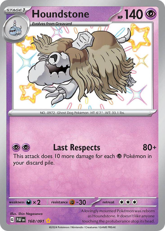 Houndstone 168/91 Shiny Rare - MissingNo.