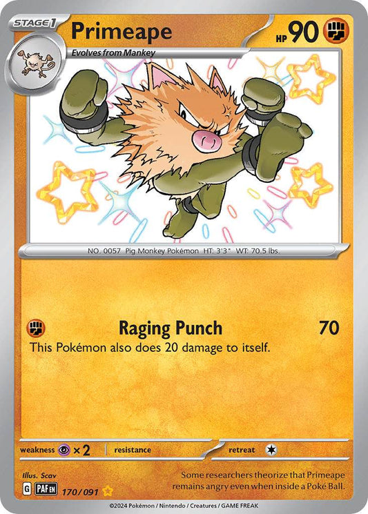 Primeape 170/91 Shiny Rare - MissingNo.