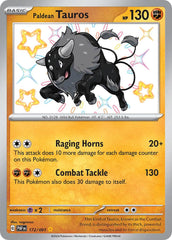 Paldean Tauros 172/091 Shiny Rare