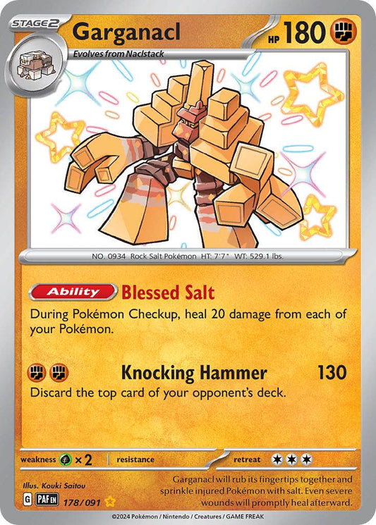 Garganacl 178/91 Shiny Rare - MissingNo.