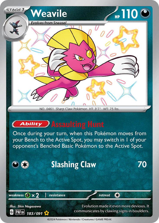 Weavile 183/91 Shiny Rare - MissingNo.