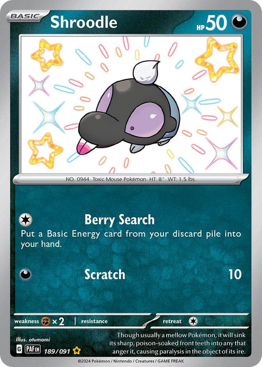 Shroodle 189/91 Shiny Rare - MissingNo.