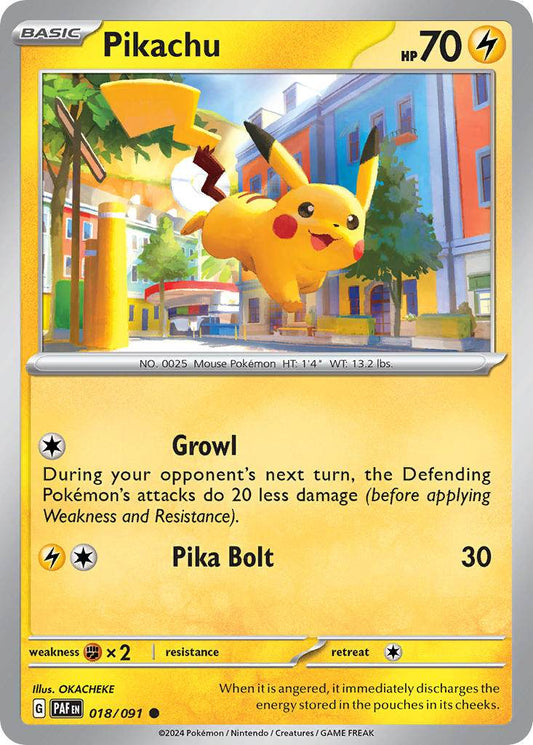 Pikachu 18/91 Reverse Common - MissingNo.