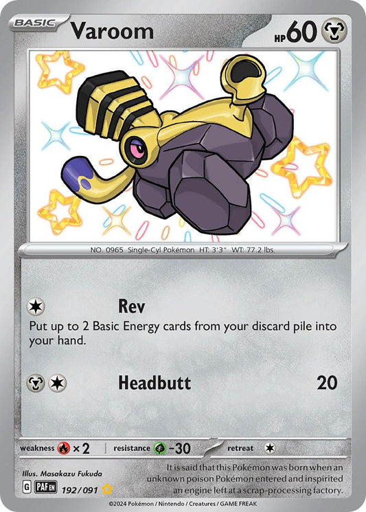 Varoom 192/91 Shiny Rare - MissingNo.