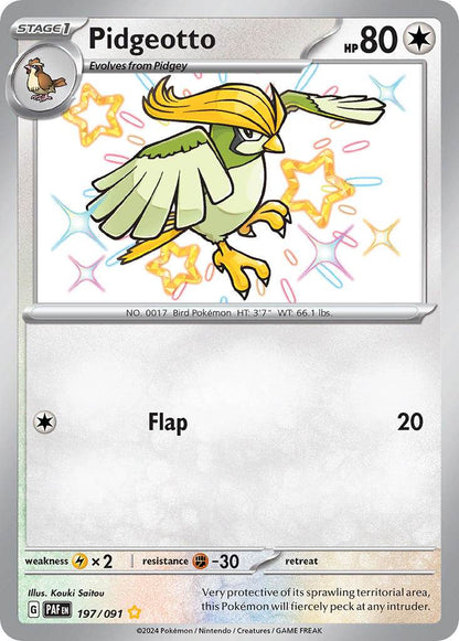 Pidgeotto 197/91 Shiny Rare - MissingNo.