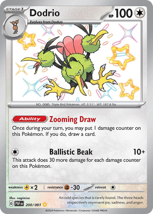 Dodrio 200/91 Shiny Rare - MissingNo.