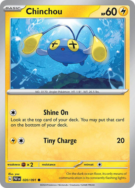Chinchou 20/91 Reverse Common - MissingNo.