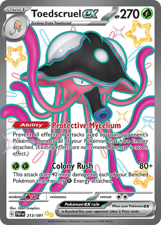 Toedscruel ex 213/91 Shiny Ultra Rare ex - MissingNo.