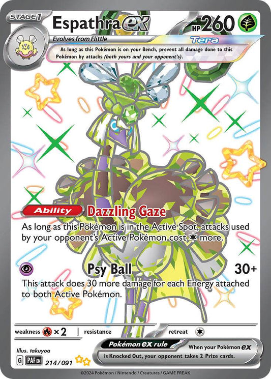 Espathra ex 214/91 Shiny Ultra Rare ex - MissingNo.
