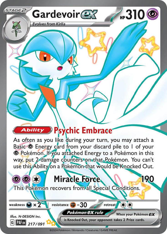 Gardevoir ex 217/91 Shiny Ultra Rare ex - MissingNo.