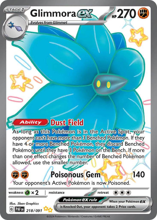 Glimmora ex 218/91 Shiny Ultra Rare ex - MissingNo.