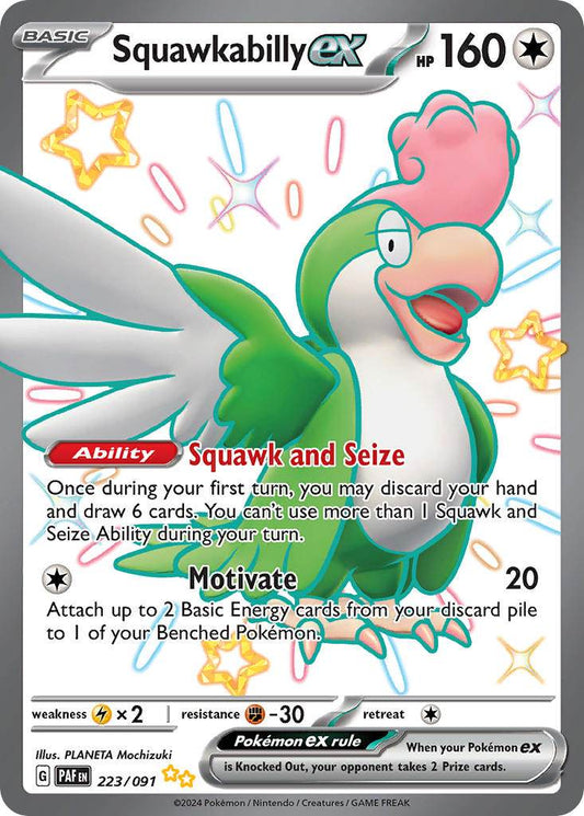 Squawkabilly ex 223/91 Shiny Ultra Rare ex - MissingNo.