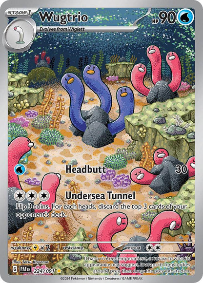 Wugtrio 224/91 Illustration Rare - MissingNo.